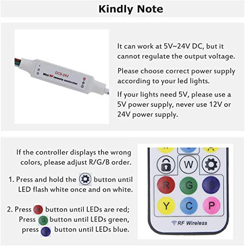 Pixel LED RF Wireless Remote Controller 2048 Pixel  Colour Controller Ws2812b, Ws2811