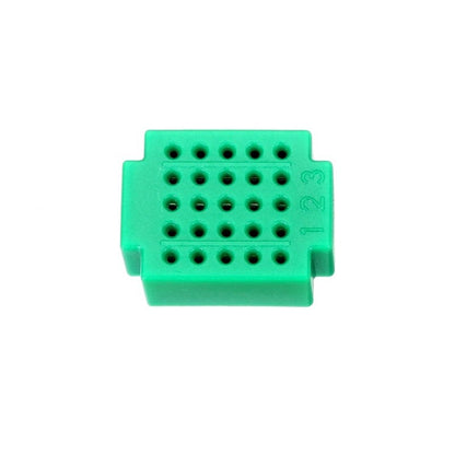 25 Points Ultra Mini Breadboard Green XF-25