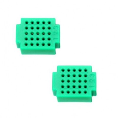25 Points Ultra Mini Breadboard Green XF-25