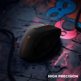 ZEBRONICS CURVE Wireless Mouse, High Precision with 800/1200/1600 DPI, 6 Buttons, USB Nano Receiver, Power Saving Mode, Comfortable and Versatile