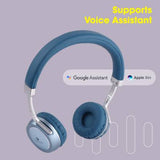 ZEBRONICS Zeb Duke 2 BLUE Wireless Headphone With Mic 32*H Playback, Call Function. Bluetooth Headset