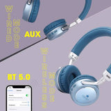 ZEBRONICS Zeb Duke 2 BLUE Wireless Headphone With Mic 32*H Playback, Call Function. Bluetooth Headset