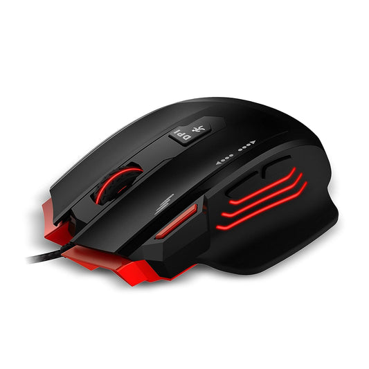 ZEBRONICS Groza Premium USB Gaming Mouse with 7 Buttons, 3200 DPI High Resolution Gaming Sensor, Adjustable Weights