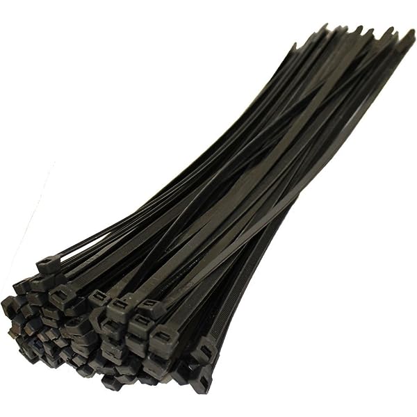 100x2.5mm Cable Tie Zip Tie 100mm Black (Pack 100 pc)