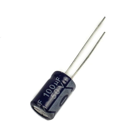 100uF 50V Electrolytic Capacitor (Pack of 1)