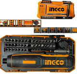 INGCO CSDLI0403 Lithium-Ion cordless screwdriver Drywall Screw Gun (Cordless) Power & Hand Tool Kit  (42 Pcs Tools)