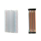 400 Point Breadboard with 120 PCS 20cm Jumper Wires (40 Pcs Male-Female, 40 Pcs Female-Female, 40 Pcs Male-Male)