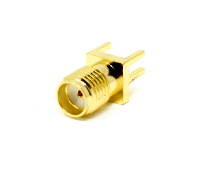 SMA Female Connector Through-Hole Edge PCB Mount