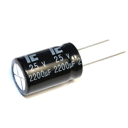 2200uF 25V Electrolytic Capacitor
