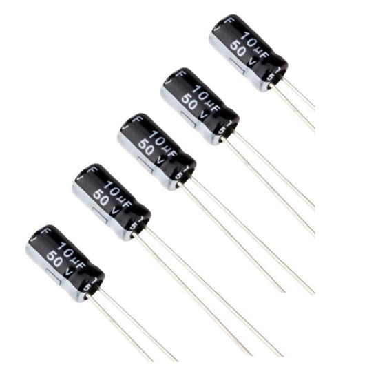 10uf 50V Electrolytic Capacitor (5X11) Pack of 1