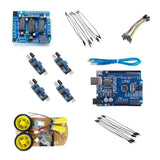 UNO DIY Line Follower Kit compatible with Arduino