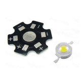 1W 3.0-3.6V 350mA 90LM Warm White LED Bead Emitter Heatsink