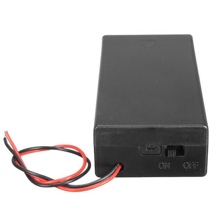 2 x 18650 3.7v battery holder with cover and On/Off Switch