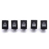Double Pole Single Throw (DPST), On-None-Off Rocker Switch Panel Mount
