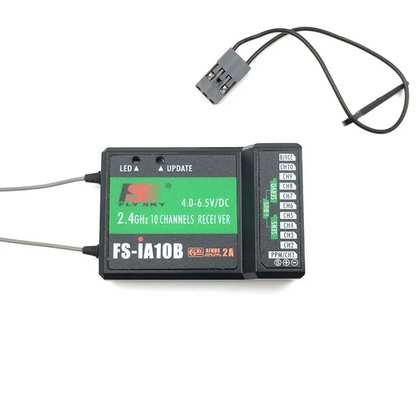FlySky FS-IA10B Radio Receiver- 2.4GHz 10 Channel PWM AFHDS 2A Receiver 1500m PWM/PPM/i.bus/s.bus