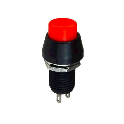 Momentary Reset Type Push Button Panel Mount 2 Pin SPST Switch PB-305 (Red)