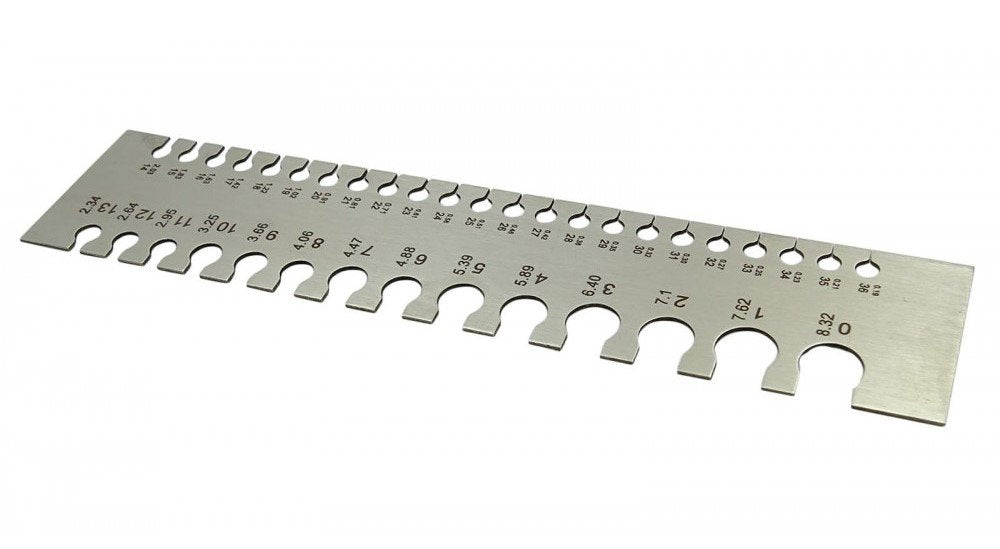 Rectangular Wire Gauge/Sizer in British & Metric