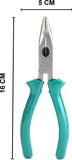 Taparia 1420-6 165mm Econ Long Nose Plier Insulated with Thick C. A. Sleeve 165mm/8.26inch
