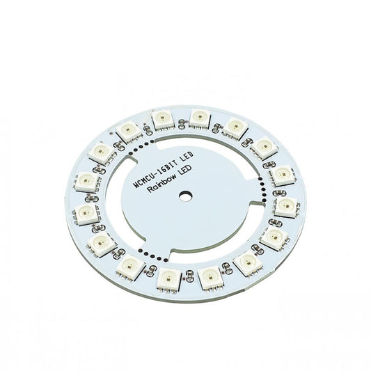 16 Bit WS2812 5050 RGB LED Built-in Full Color Driving Lights Circular Neo Pixel Ring
