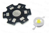 1W 3.0-3.6V 350mA 90LM Warm White LED Bead Emitter Heatsink