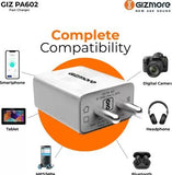 GIZmore PA602 Pro Charger with Detachable Type C Cable  2.4A FAST CHARGING