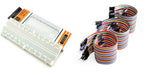 Breadboard (MB102) + 60 pc Jumper Wires 20cm Male to Male, Male to Female, Female to Female