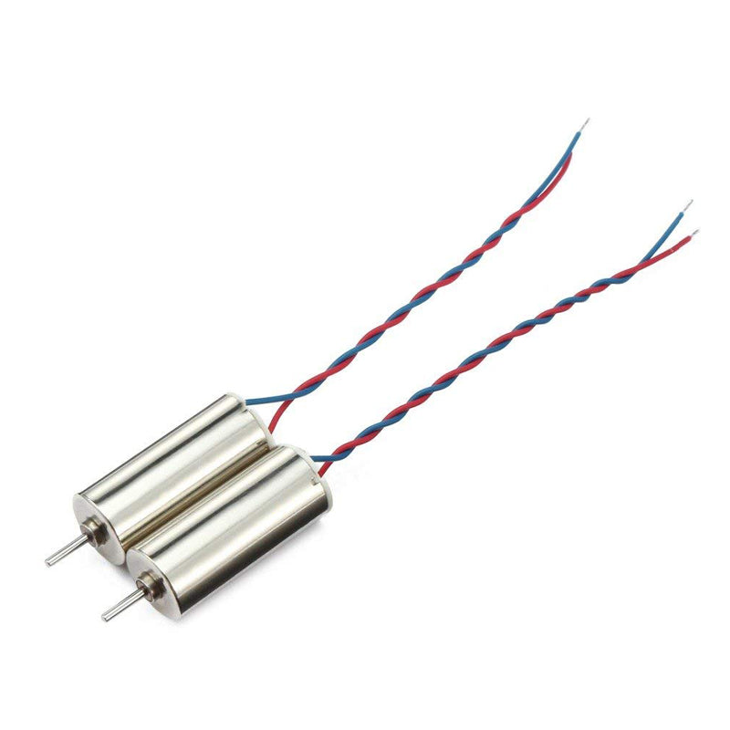 8x20mm 3.7V Micro Coreless Motor with Propeller High-Speed for Mini Drones (Pack of 2 - CW and CCW)