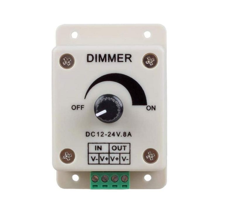 Adjustable Dimmer Switch For Single LED Strip 12V-24V 8A