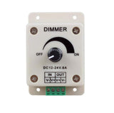 Adjustable Dimmer Switch For Single LED Strip 12V-24V 8A