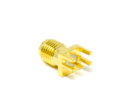 SMA Female Connector Through-Hole Edge PCB Mount