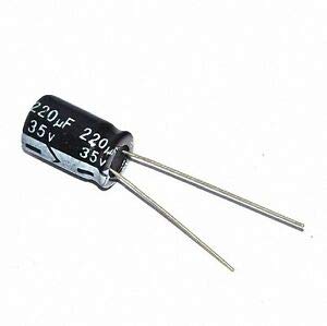220uF 35V  Electrolytic Capacitor
