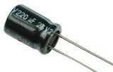 220uf 25V Electrolytic Capacitor (1 Pc)