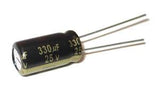 330uF 25V Electrolytic Capacitor