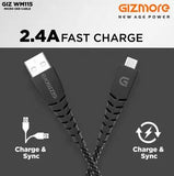 Gizmore Micro USB Cable Nylon Braided 2.4A