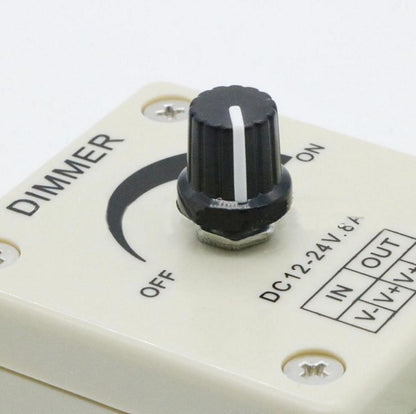 Adjustable Dimmer Switch For Single LED Strip 12V-24V 8A