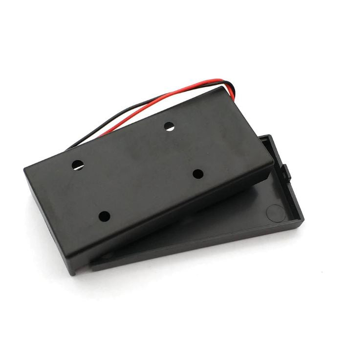 2 x 18650 3.7v battery holder with cover and On/Off Switch