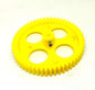 56 Teeth 85mm Plastic Spur Gear 6mm Shaft (Yellow)