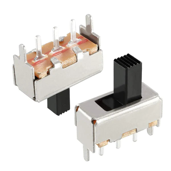 Slide Switch 3 Pin 2 Position SPDT Vertical Slide Switch (1 Pc) 12x4 mm