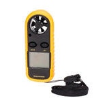 GM816 LCD Digital Wind Speed Temperature Measure Gauge Anemometer