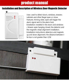 433 MHz Wireless Door / Window Magnetic Sensor for Home Security Alarm Systems