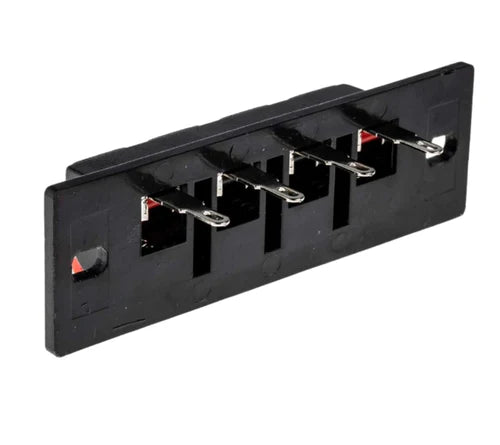 4 Way, 3A, Panel Mount Speaker Terminal Socket, Quick Connect Termination