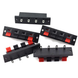 Panel Mount Speaker Terminal Socket, 4 Way, 3A, Quick Connect Termination