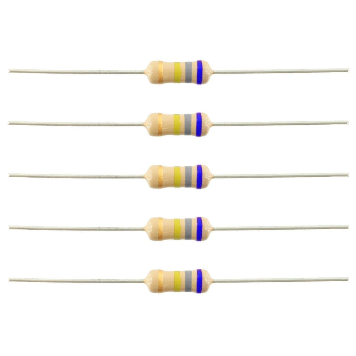 680K ohm 1/4 Watt ±5% Tolerance Carbon Film Resistor