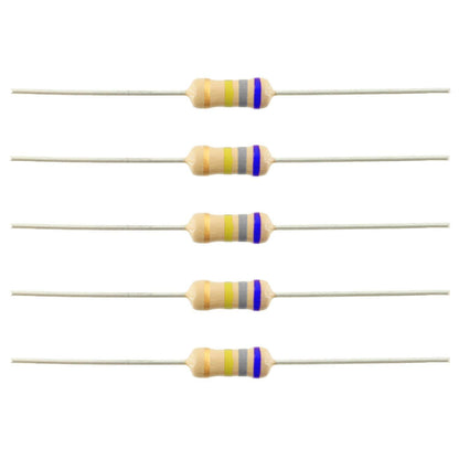 680K ohm 1/4 Watt ±5% Tolerance Carbon Film Resistor