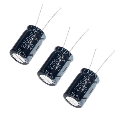 2200uF 25V Electrolytic Capacitor