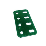 4 Holes Flat Metal Strip - 1" x 2" - Green