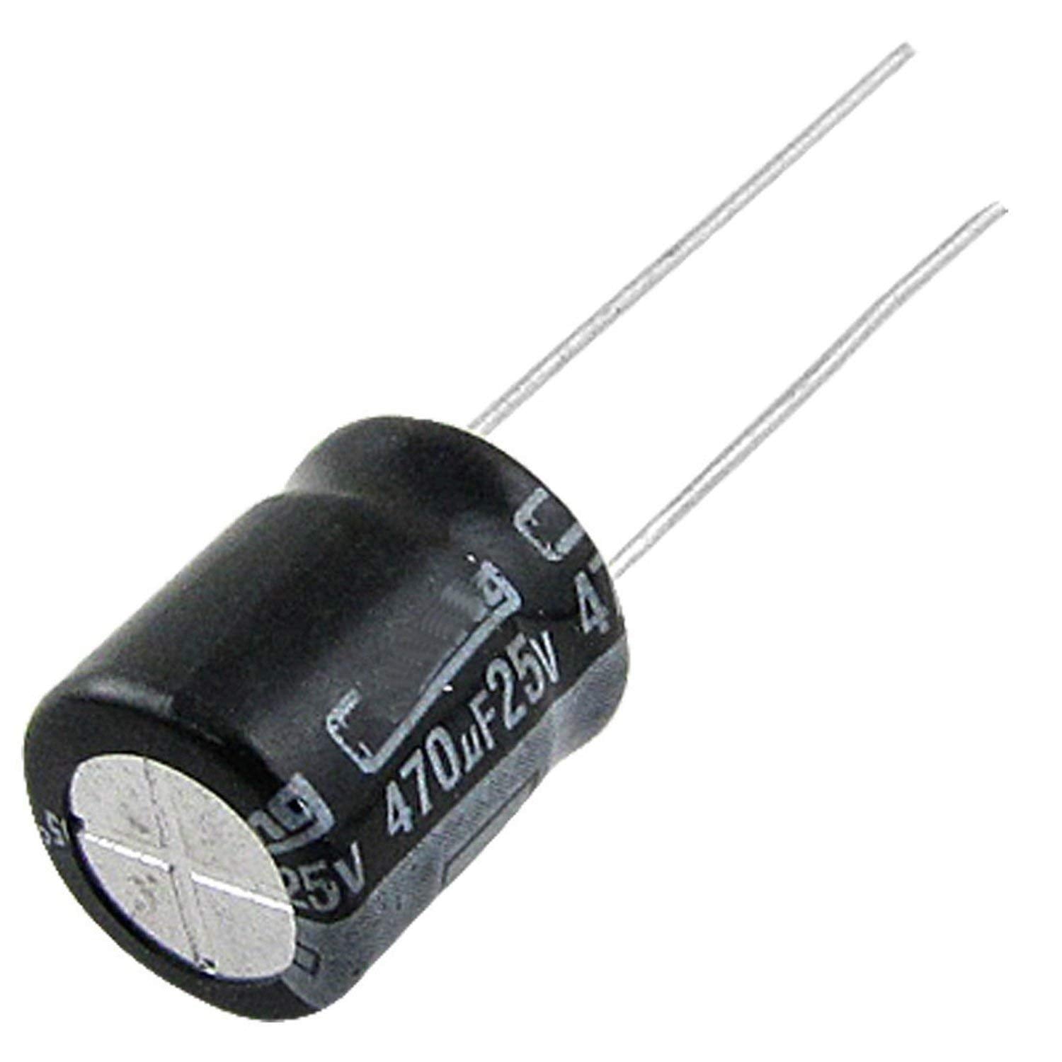 470uf 25v Electrolytic Capacitor (1 Pc)