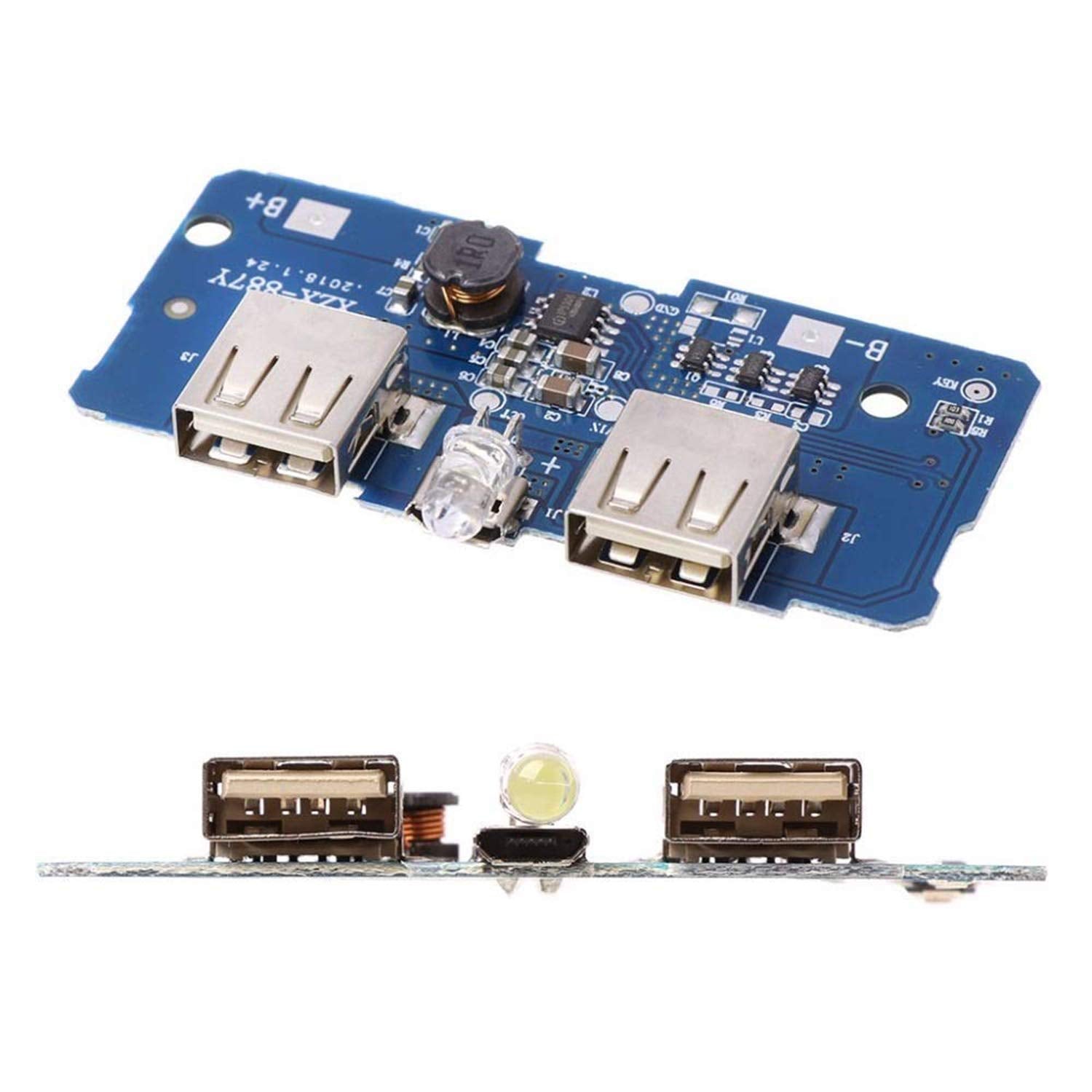 Dual USB 5V 2A Power Bank Charging Module / Charging Circuit Board / S ...