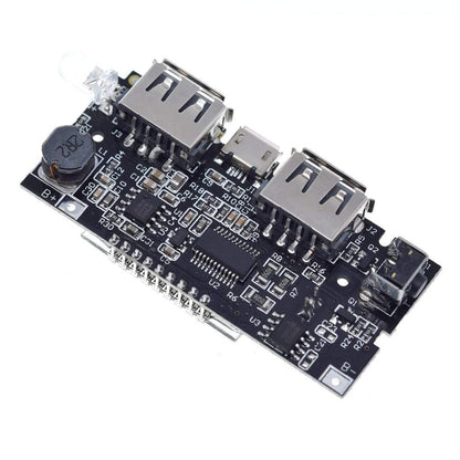 Dual USB 5V 1A 2.1A Power Bank Charging Module Circuit Board with Digital Display