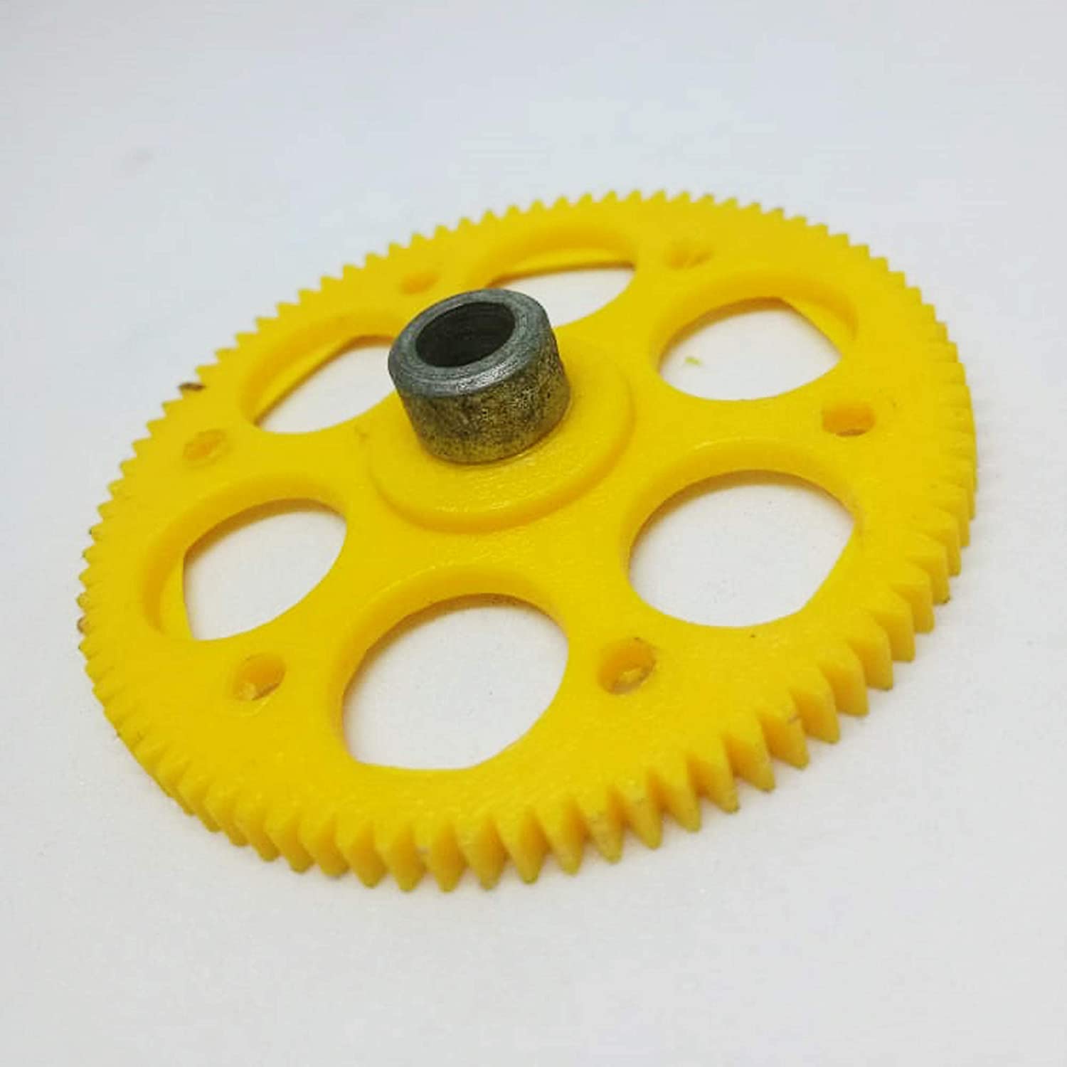 (THIN) 86 Teeth 55.5mm Spur Gear 6 mm Shaft (Yellow)